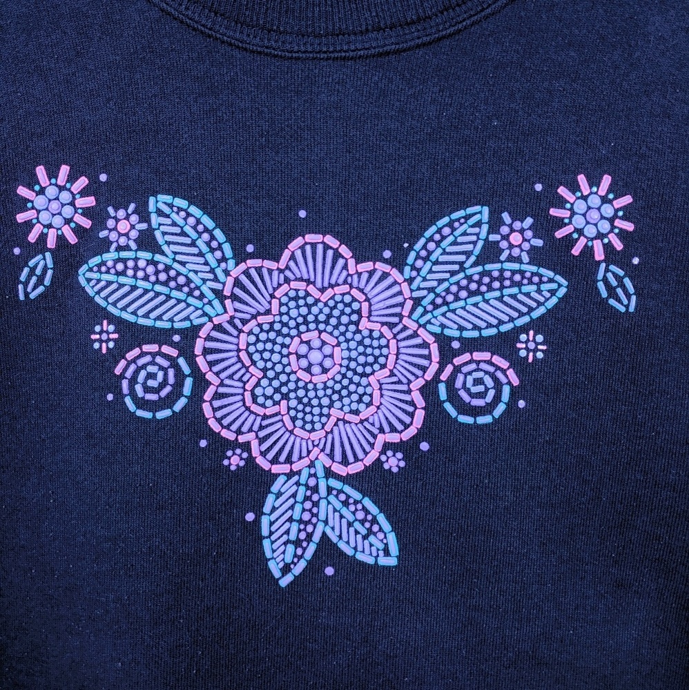 Vintage 90's Floral Granny Country Fleece - Picture 2 of 5